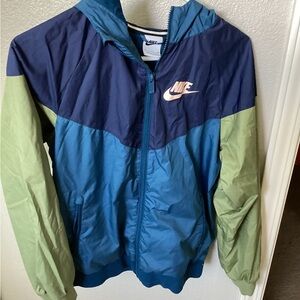 Nike Blue and Teal Windbreaker